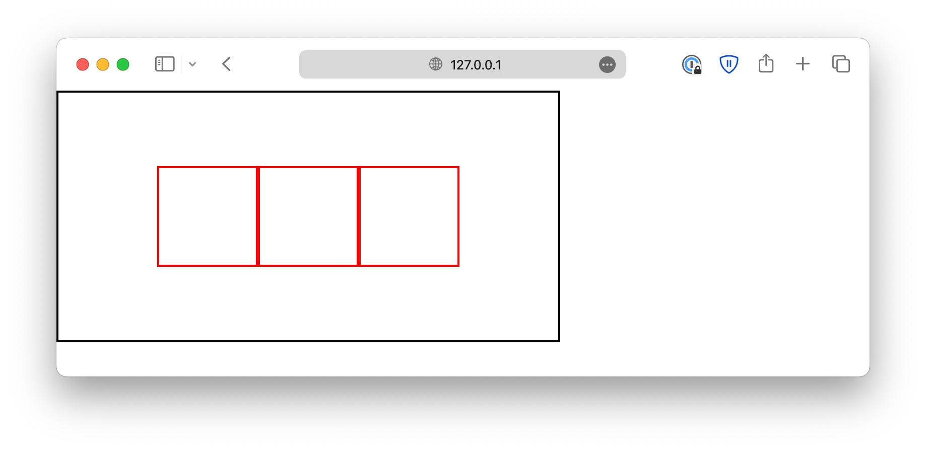 center div with flexbox