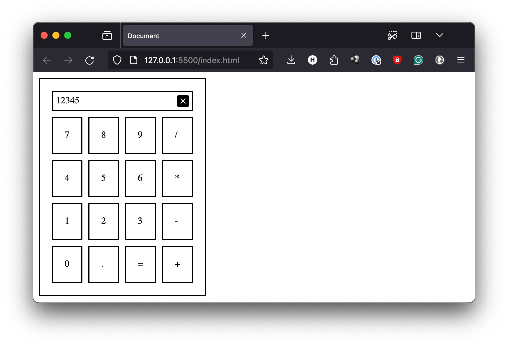 calculator skeleton