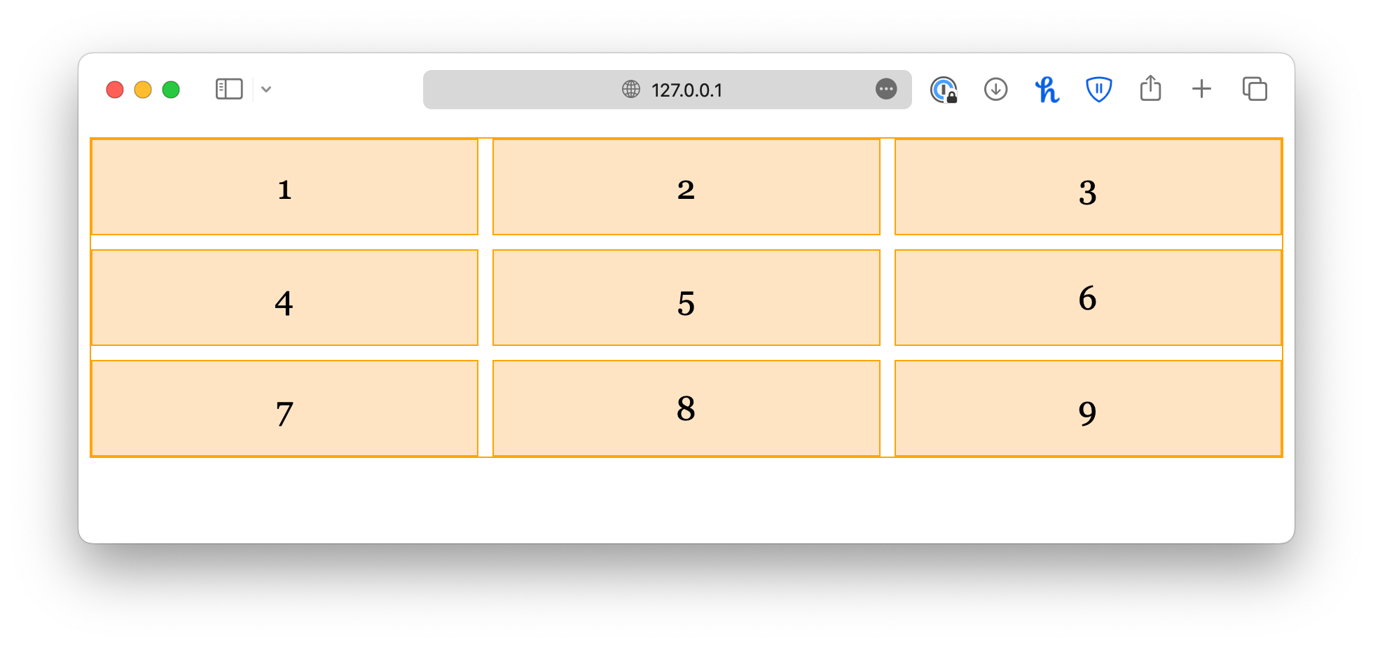 gaps with equal spacing