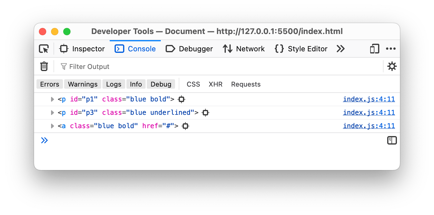 Accessing each HTML node