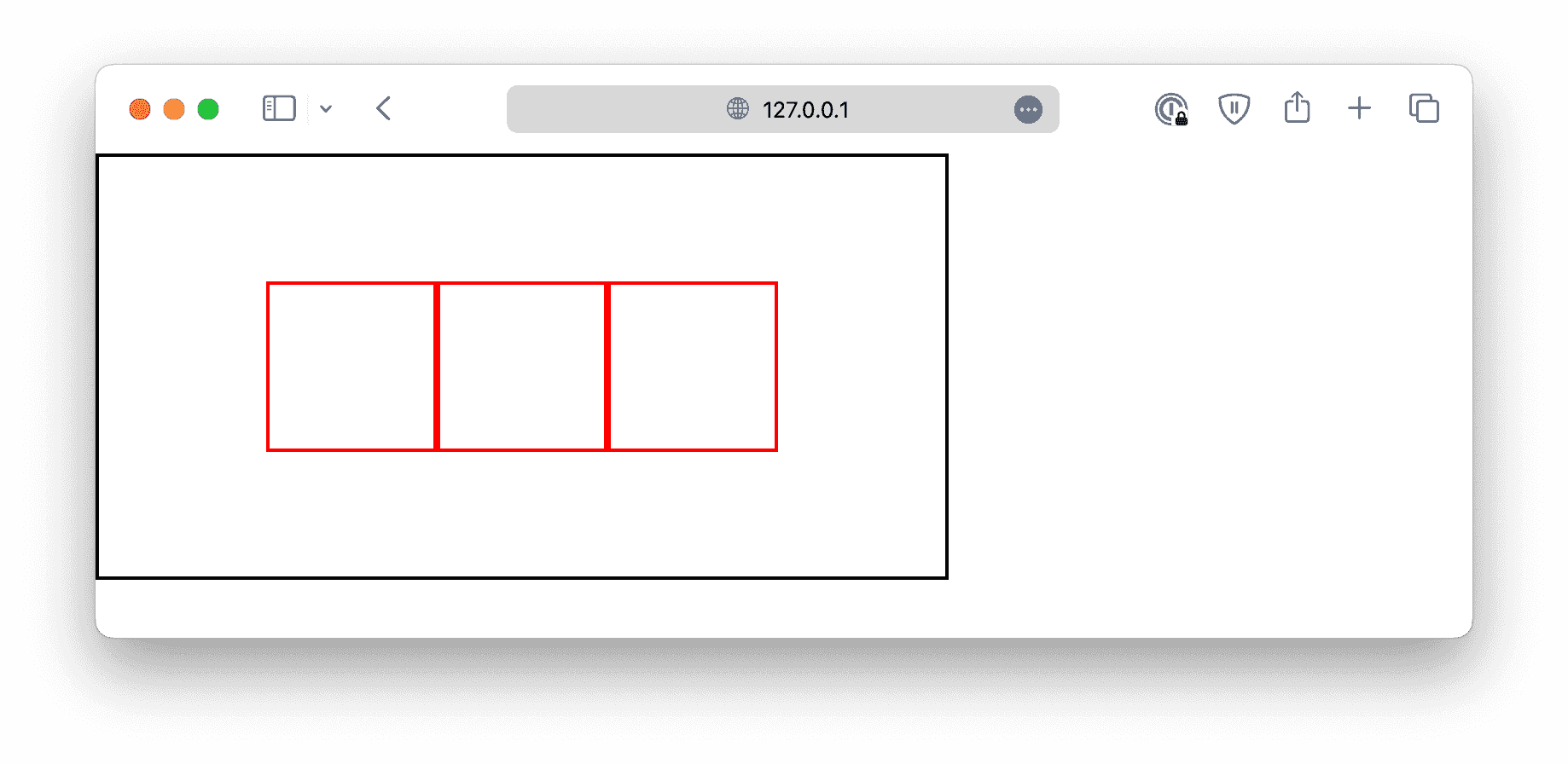 center div with flexbox