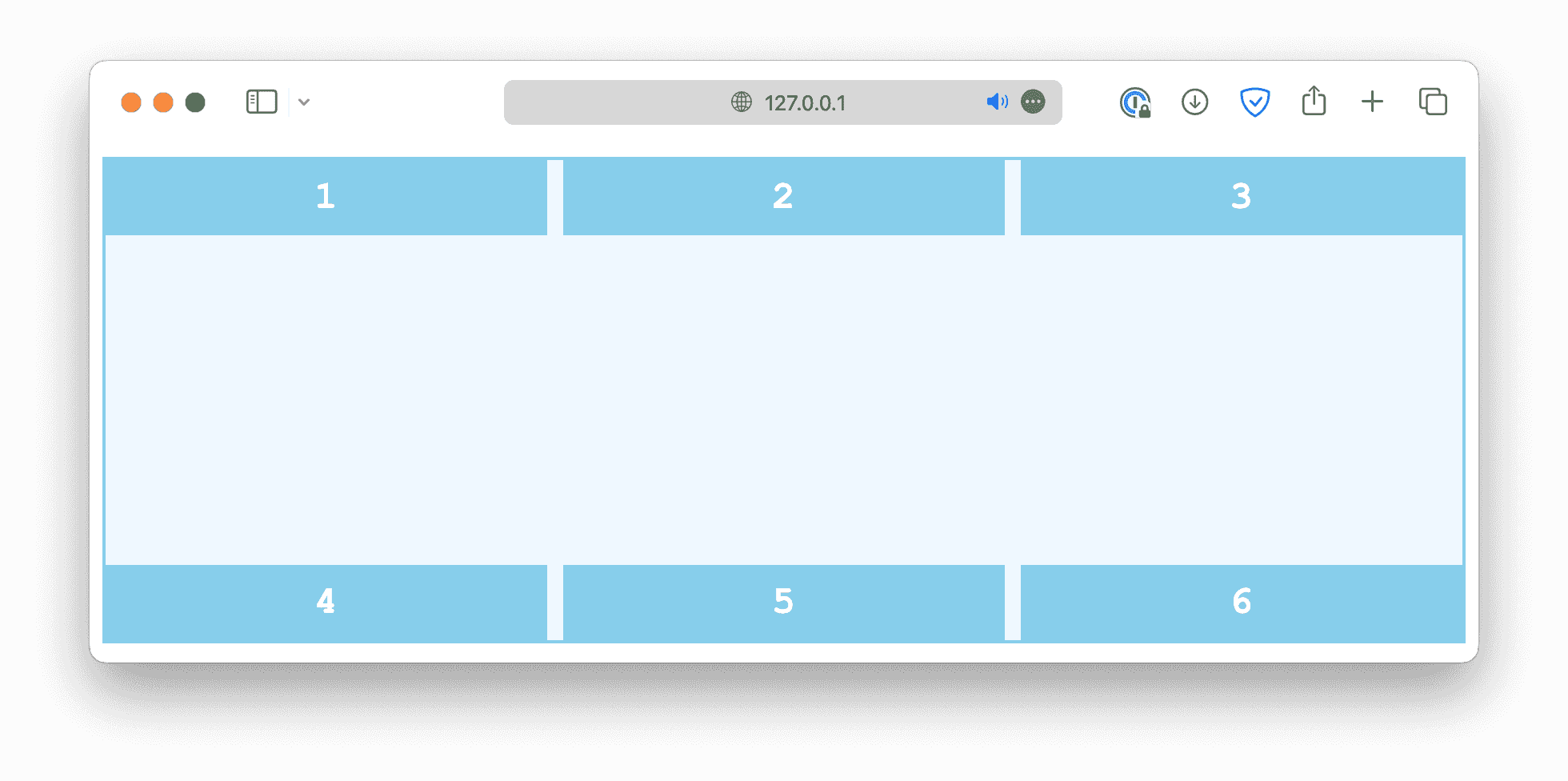 align content space between