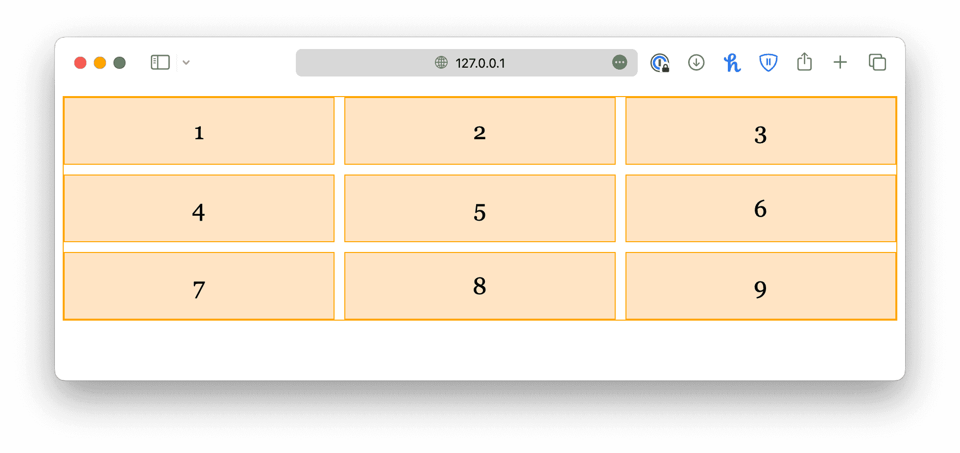 gaps with equal spacing