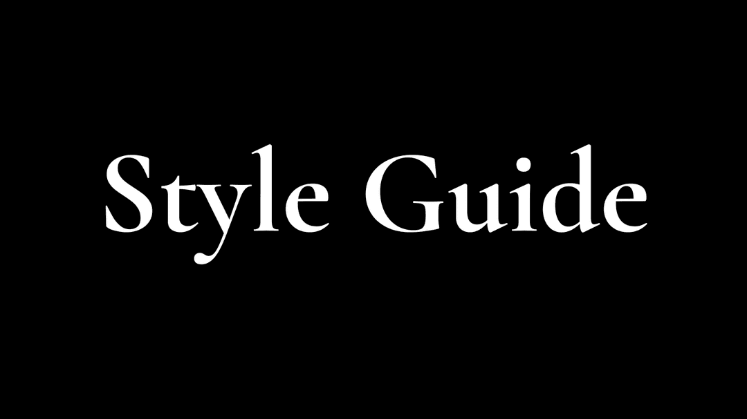 Style Guide